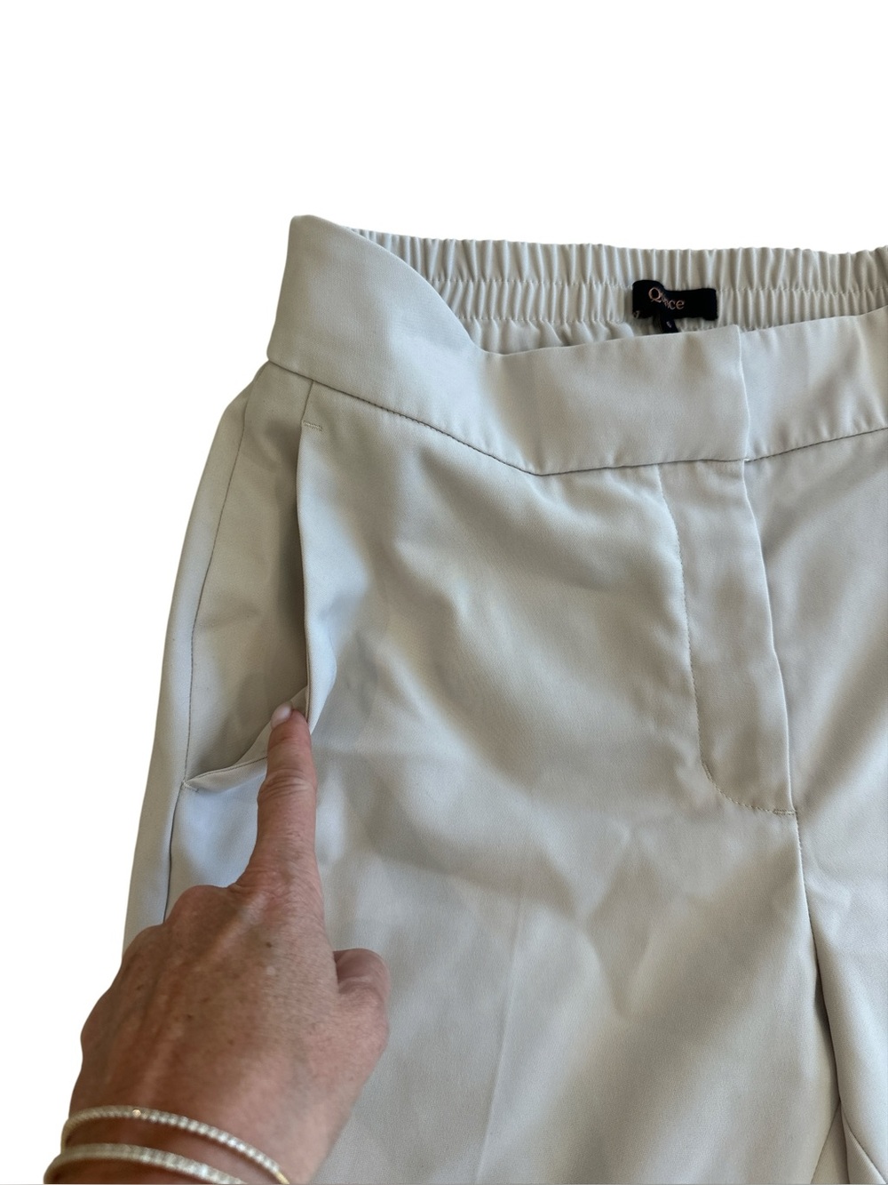 Quince Stretch Crepe Ankle Pants in Sand - Picture 7 of 13